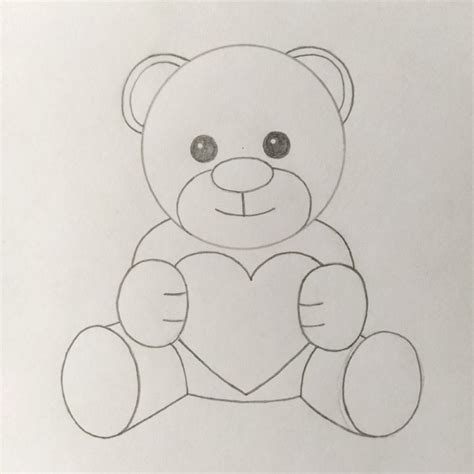 Как легко нарисовать мишку с сердцем поэтапно ВОДОВОРОТ ПОЛЕЗНОСТЕЙ