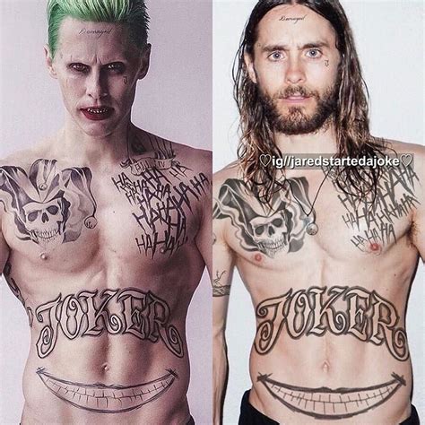 Jared Leto Joker Tattoos Full Set Back Digital Download