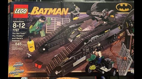 Crazy Lego Bat Tank Unboxing Lego Batman Set 7787 Youtube