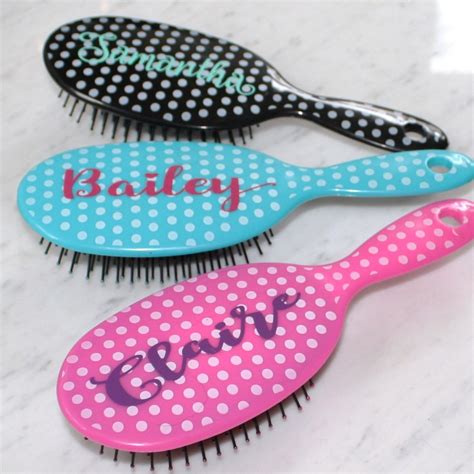 Personalized Hair Brushes Hair Brush Monogram Fonts Vinyl Crafts