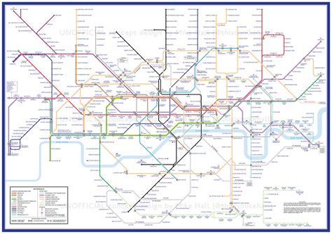 Oc Unofficial London Tube Map 20222023 Redesign Transitdiagrams