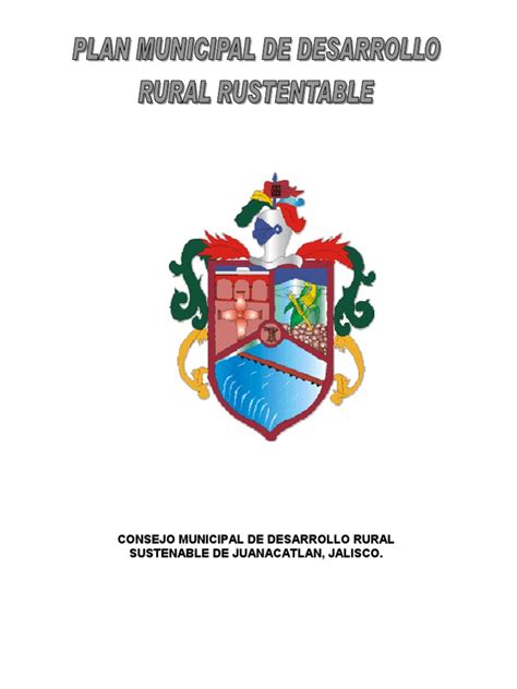 Plan Municipal De Desarrollo Urbano Sustentable Juanacatlán Pdf