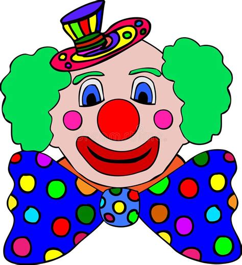 Colorful Clown Illustration Stock Vector Illustration Of Illustrated