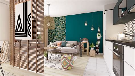 Home » home decor » white decor combined with wooden details. Une déco jungle pour cette jolie pièce de vie aux espaces ...