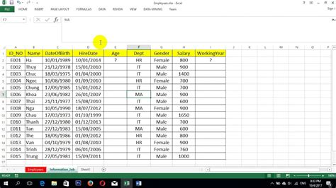 Date Time Functions In Excel Youtube