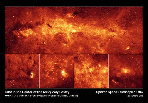 The Milky Way Center Aglow With Dust Milky Way Galaxy Milky Way