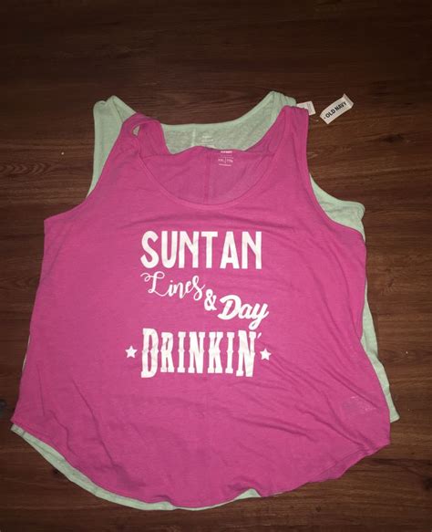 Suntan Lines Day Drinkin Athletic Tank Tops Fashion Sun Tan