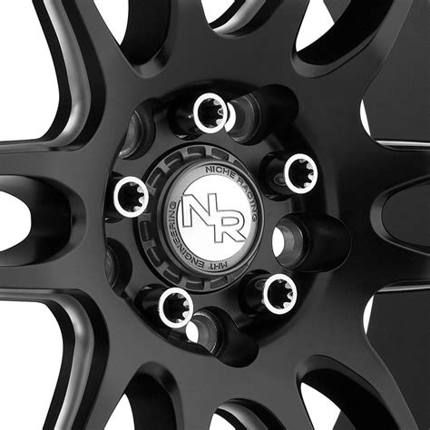 Niche M106 Nr6 Wheels Matte Black With Milled Spokes Rims
