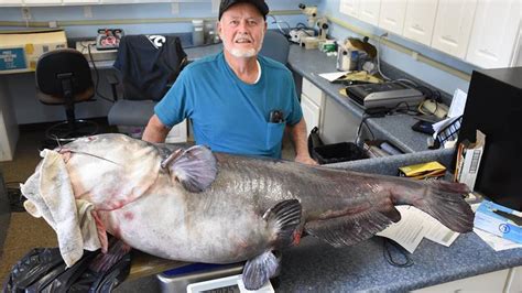 Panhandle Man Catches Largest Blue Catfish Ever Recorded