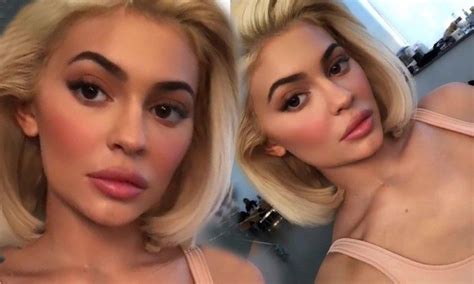 Kylie Jenner Sizzles In Vest As She Flaunts Blonde Bob And Rosy Cheeks