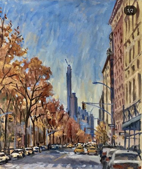 Autumn On New York Citys Upper West Side The Artist Pleinair Painter