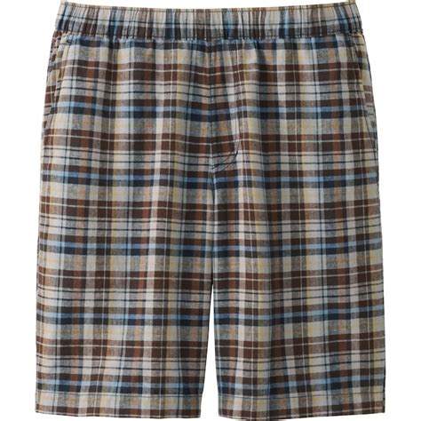 Men Linen Cotton Elastic Waist Shorts Uniqlo Us