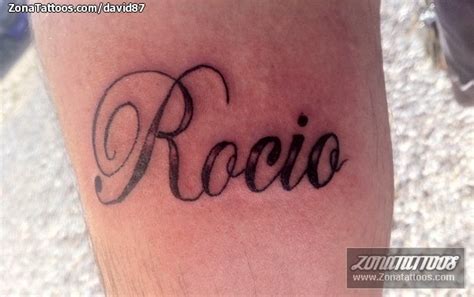 Tatuaje De Nombres Letras Rocío