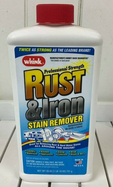 Whink Rust And Iron Stain Remover Professional Strength 26 Oz