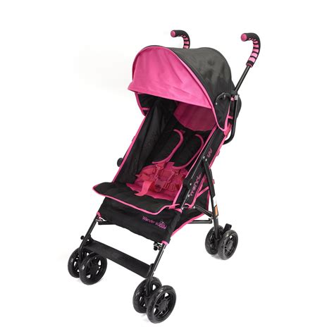 Wonder Buggy Cameron Lightweight Stroller Solid Print Pink