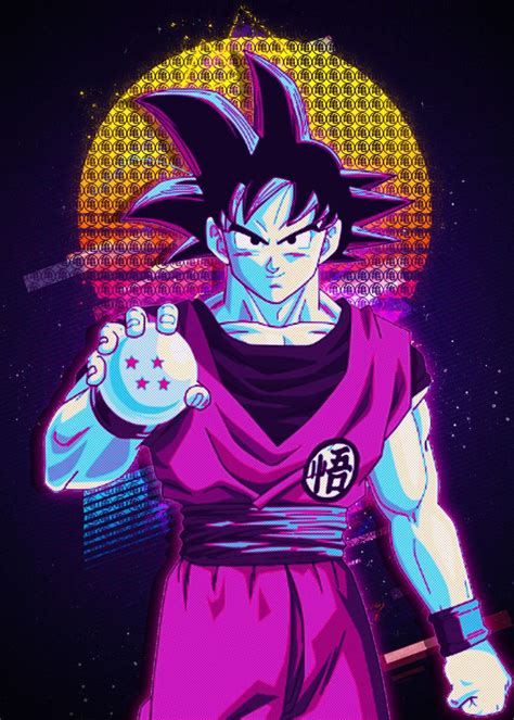 Goku Dragonball Poster By Introv Art Displate Dragon Ball Super Artwork Dragon Ball Art
