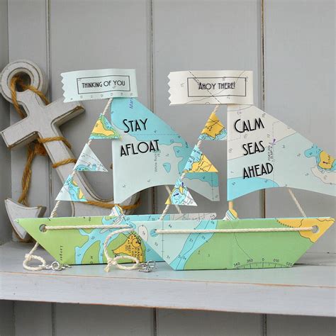 Explore Dream Discover Sail Boat Greetings Card By The Little Boathouse