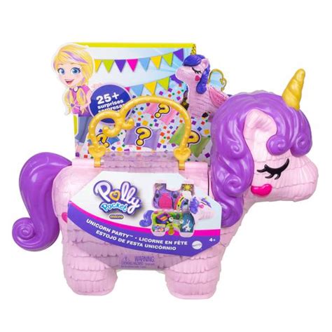 Polly Pocket Unicorn Party Playset Surprise Gkl24 Blains Farm And Fleet