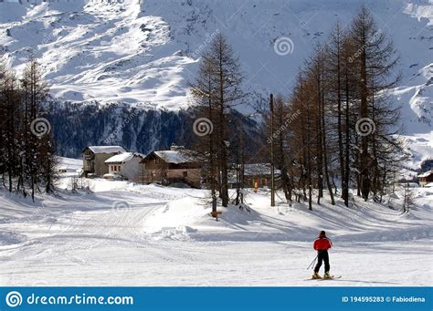 Madesimo Valchiavenna Ski Fields And Ski Lifts Editorial Stock Photo