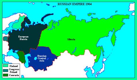 1904 Regional Divisions Of The Russian Empire Empire History