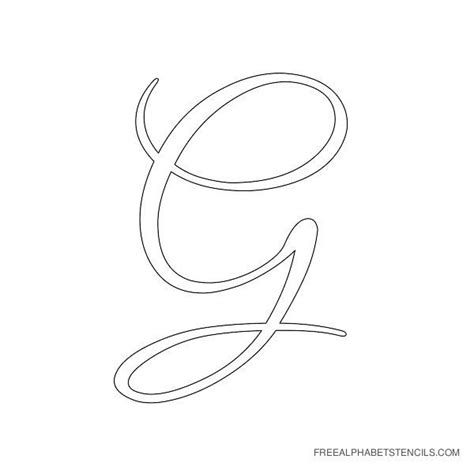 Elegant Cursive Alphabet Stencils In Printable Format Free Printable