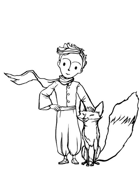 When i was six years old i once saw a magnificent picture in a book about the virgin forest called stories lived. Le petit prince et son renard est un coloriage à imprimer