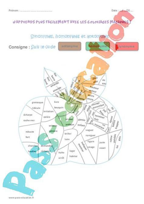 Toutes les leçons de cm1 du programme pour les différents enseignements comme le français, les maths, la géographie, l'histoire ou encore les sciences sont mises à votre de nombreux exercices de cm1 sont aussi fournis sur exercices.fr avec une correction et de différents niveaux de difficulté. Synonymes, homonymes et antonymes - Cm1 - Coloriage ...