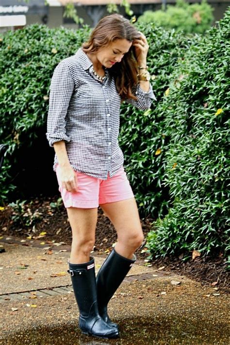 Rain Boot Outfit Rain Boots Fashion Wellies Rain Boots Hunter Rain