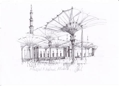 Nabawi Mosque Illustration Picture Ideas