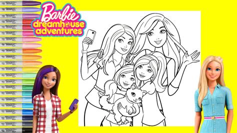 Lego star wars coloring pages free. Barbie Dreamhouse Adventure Coloring Book Page Barbie and ...