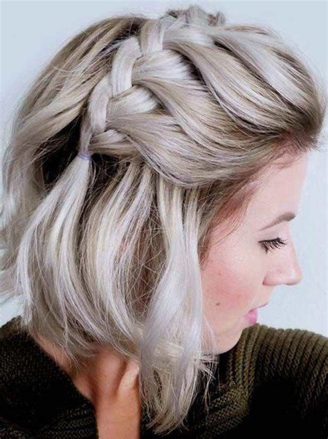 This hairstyle is perfect for little ones with medium to long hair. Side-French-Braid Ideas of Cute Easy Hairstyles for Short ...