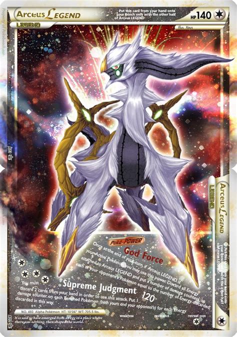 Legend Pokemon Cards Here Is Another Great Legend Card Arceus Legend