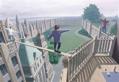 25 Mind Twisting Optical Illusion Paintings By Rob Gonsalves Amazing
