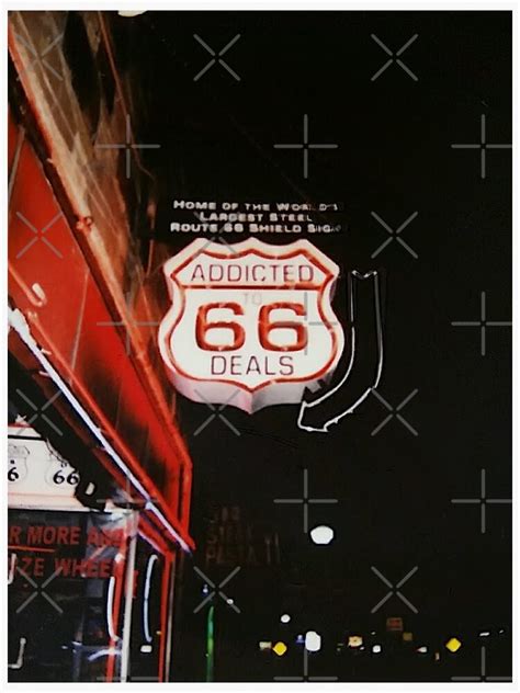 Aesthetic Route 66 Sticker For Sale By Whoiswhitenoise Redbubble