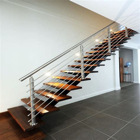 Modern Style Indoor Straight Staircase Design Stainless