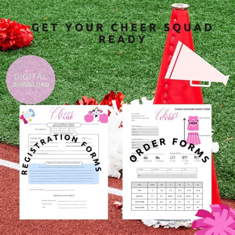 Youth Cheer Coach Printables Etsy