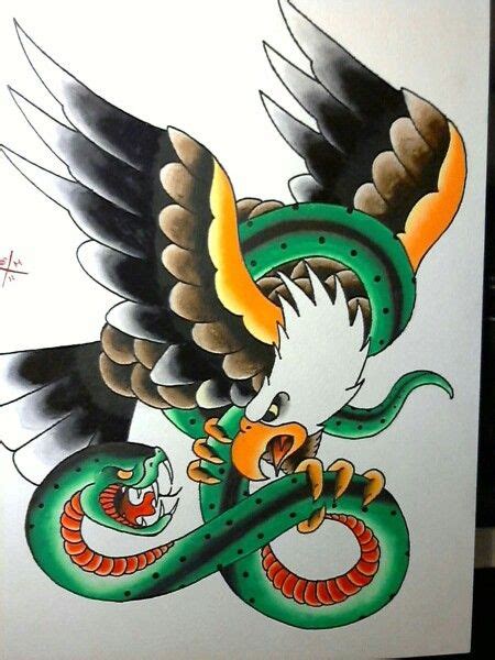Eagle Vs Snake American Traditional Traditional Eagle Tattoo Eagle