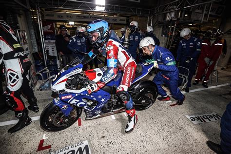 Fcc Tsr Honda France Finishes Third At The 24 Heures Motos