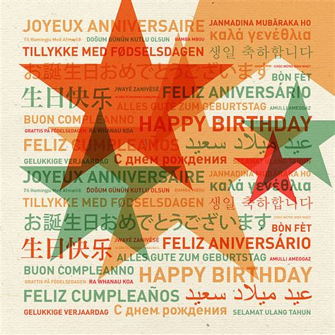 Best Happy Birthday In Many Languages Stock Photos Pictures And Royalty