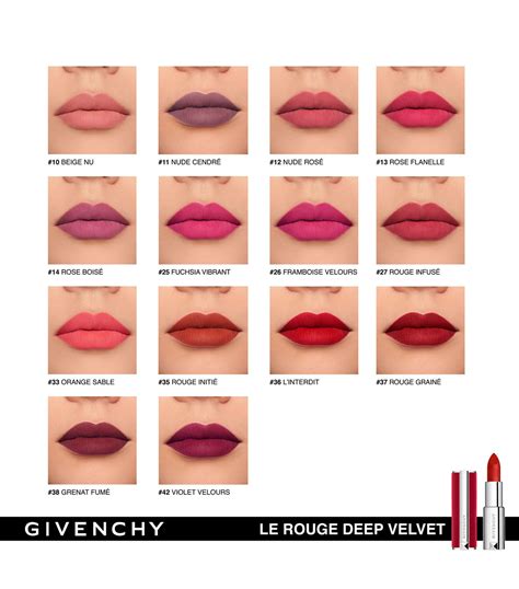 Givenchy Le Rouge Deep Velvet Lipstick Harrods Us