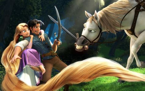 Rapunzel And Flynn In Tangled Wallpapers Hd Wallpapers Id 9149
