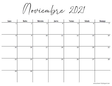 Calendario Minimalista 2021 Gratis Imprimible