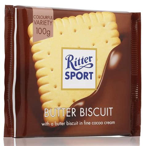 Ritter Sport Butter Biscuit 100g Grocery And Gourmet Food