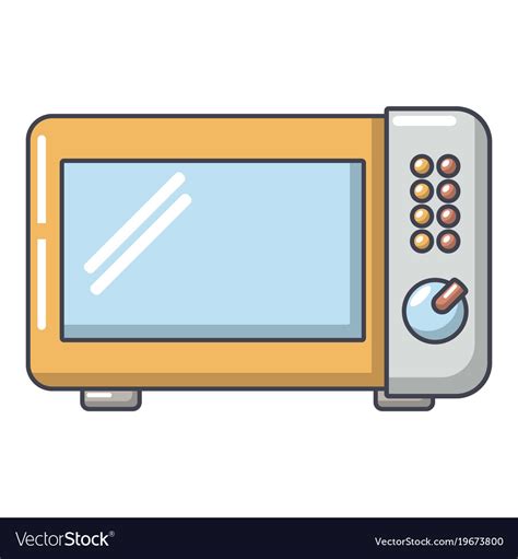 Microwave Oven Icon Cartoon Style Royalty Free Vector Image