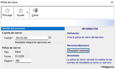 Cierre De Ejercicio En Contpaqi Contabilidad