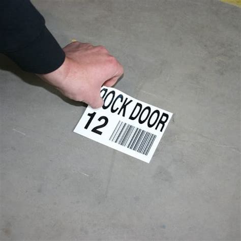 Adhesive Floor Labels For Bulk Storage Location Id