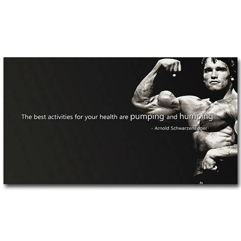 arnold schwarzenegger bodybuilding motivational quote art silk poster print fitness