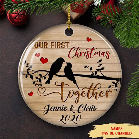 Personalized Ceramic Christmas Ornaments First Christmas Together