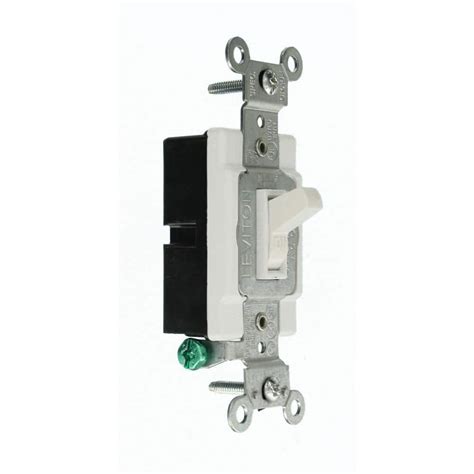 Buy Leviton 20 Amp Commercial Grade Single Pole Toggle Switch White