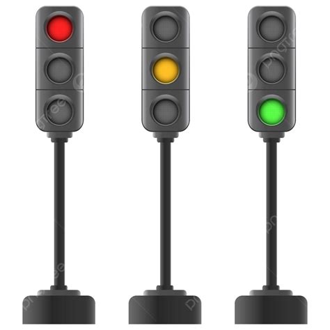 Three Set Traffic Light Vector Illustration Design Traffic Light